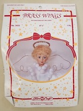 Fibre Craft BRASS WINGS No 3433-61 8 1/2  1 Pc. Decoration Craft Accessory