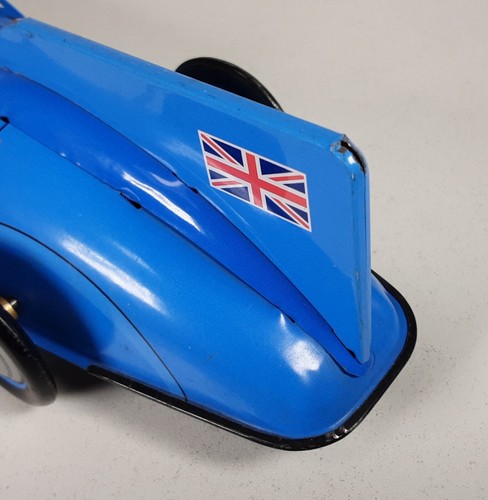 Shylling Toys, Bluebird Land Speed Record Car, Federwerk, Blech, NO Box #CW413 - Picture 8 of 15