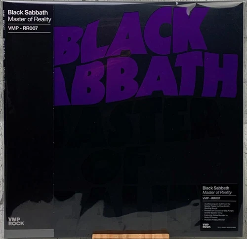 Black Sabbath Master of Reality VMP LP Colored Vinyl Single Jacket