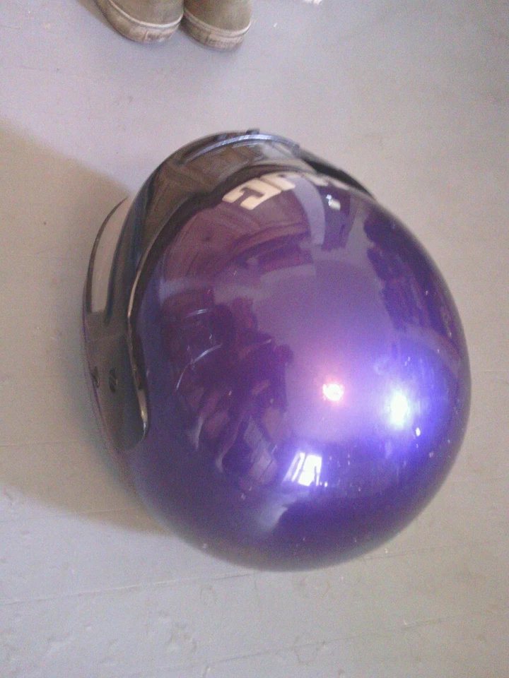 HJC LS-AIRTECH2 ФИОЛЕТОВЫЙ МОТОЦИКЛА СНЕГОХОД ШЛЕМ РАЗМЕР 6 ~ 7 ОТЛИЧНОМ СОСТОЯНИИ - Изображение 3 из 4