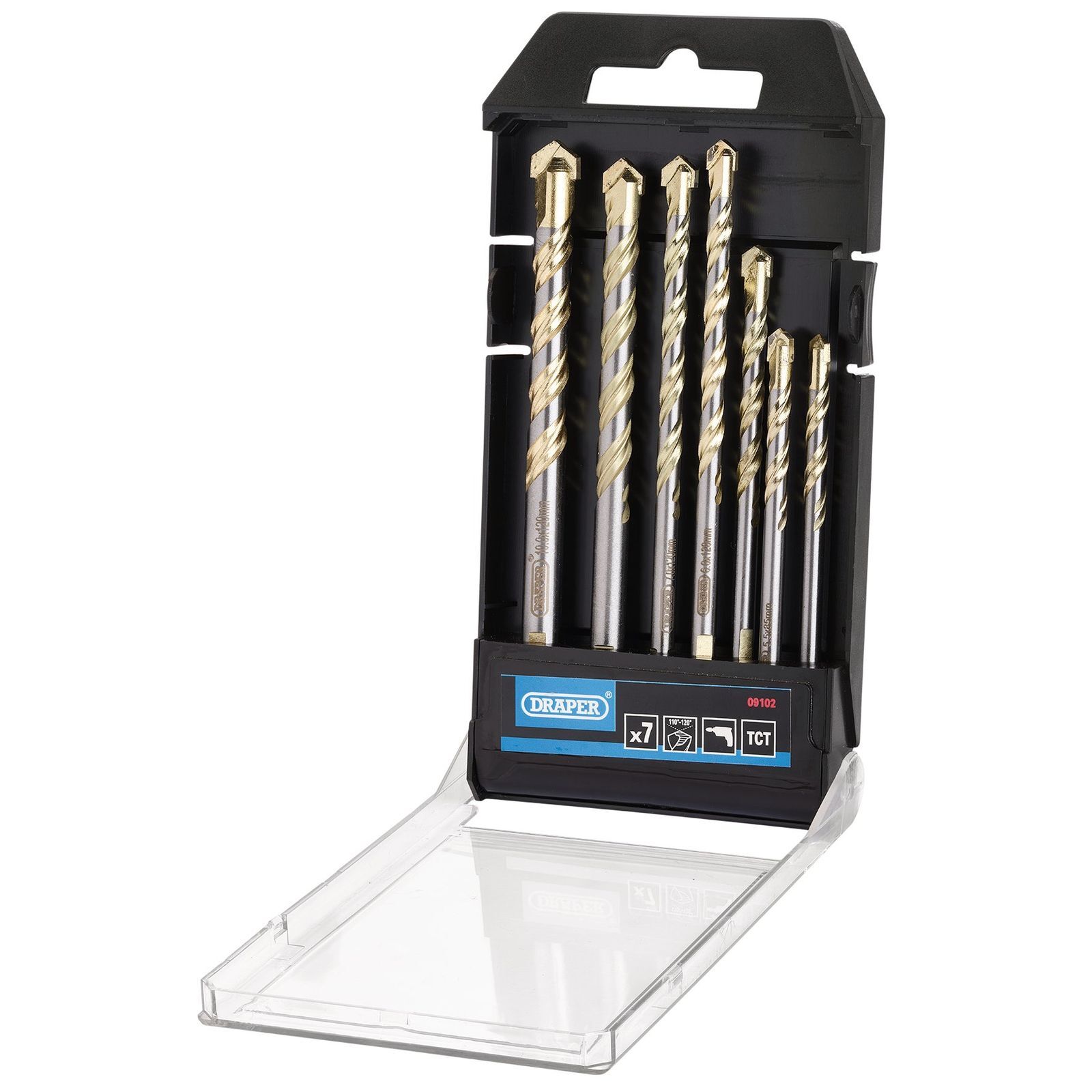 Draper Multi Construction Tct Drill Bit Set (7 Piece) Pk 1 09102 - Image 2