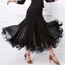 Waltz Modern Dance Maxi Skirts Performance Tango Fox Trot Rhythm Ballroom Dress