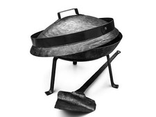 Peka Sac Satsch Balkan mit Deckel und Glutring handgeschmiedet aus Carbon Stahl