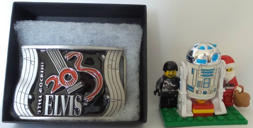 ELVIS : ELVIS PRESLEY BELT BUCKLE. "STILL ROCKIN IT". (TK) - Imagen 3 de 4