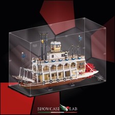 TECA IN PLEXIGLASS ACRILICO-SHOWCASE-TECA PER SET LEGO® 21356-Battello a vapore