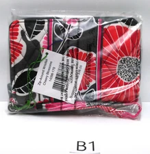 Vera Bradley Zip-Around Wristlet CHEERY BLOSSOMS Red Pink NWT Exact Item B1