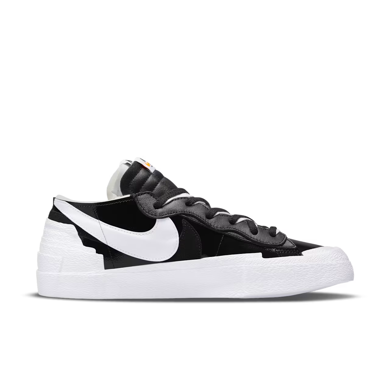 SACAI X NIKE Nike Blazer Low x Sacai DM6443 001 Uomo 11 Nero Scarpe Pelle Verniciata GBNC205
