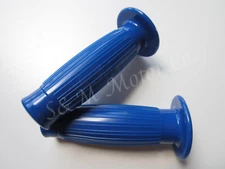 HANDLEBAR GRIPS GT BESTON BLUE TRIUMPH BSA NORTON AJS MATCHLESS VELOCETTE ARIEL