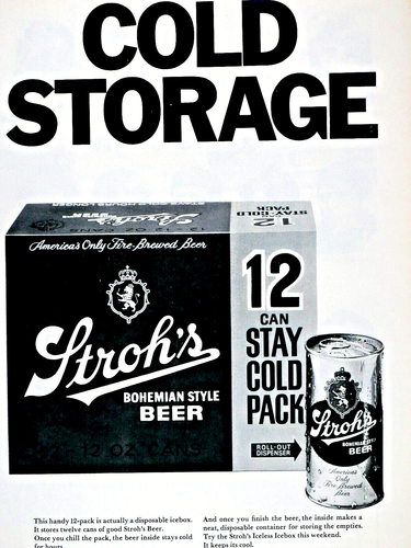 Stroh's Stay Cold Cincinnati Ohio Regional 1971 Original Print Ad 8 x 10" - Picture 6 of 6