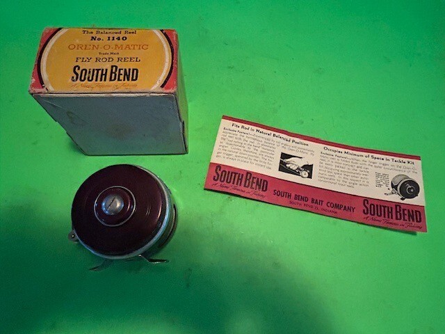 VINTAGE SOUTHBEND NO. 1140 MODEL D OREN-O-MATIC FLY ROD REEL WITH