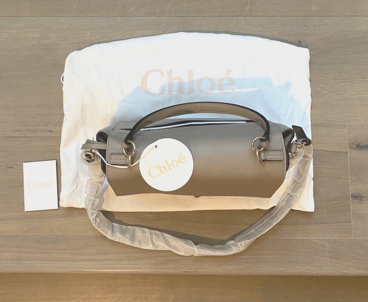 NEW! CHLOE Faye Shoulder Bag- Motty Grey | eBay