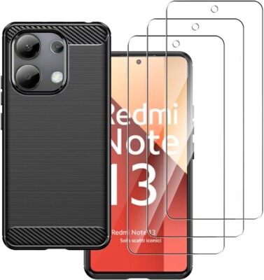 Für Xiaomi Redmi Note 12 13C Pro Plus Hülle Silikon Handyhülle & Displayglas