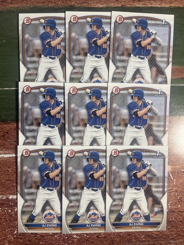 2023 Bowman Draft AJ Ewing (9) Card 1st Bowman Lot Mets #BD-152