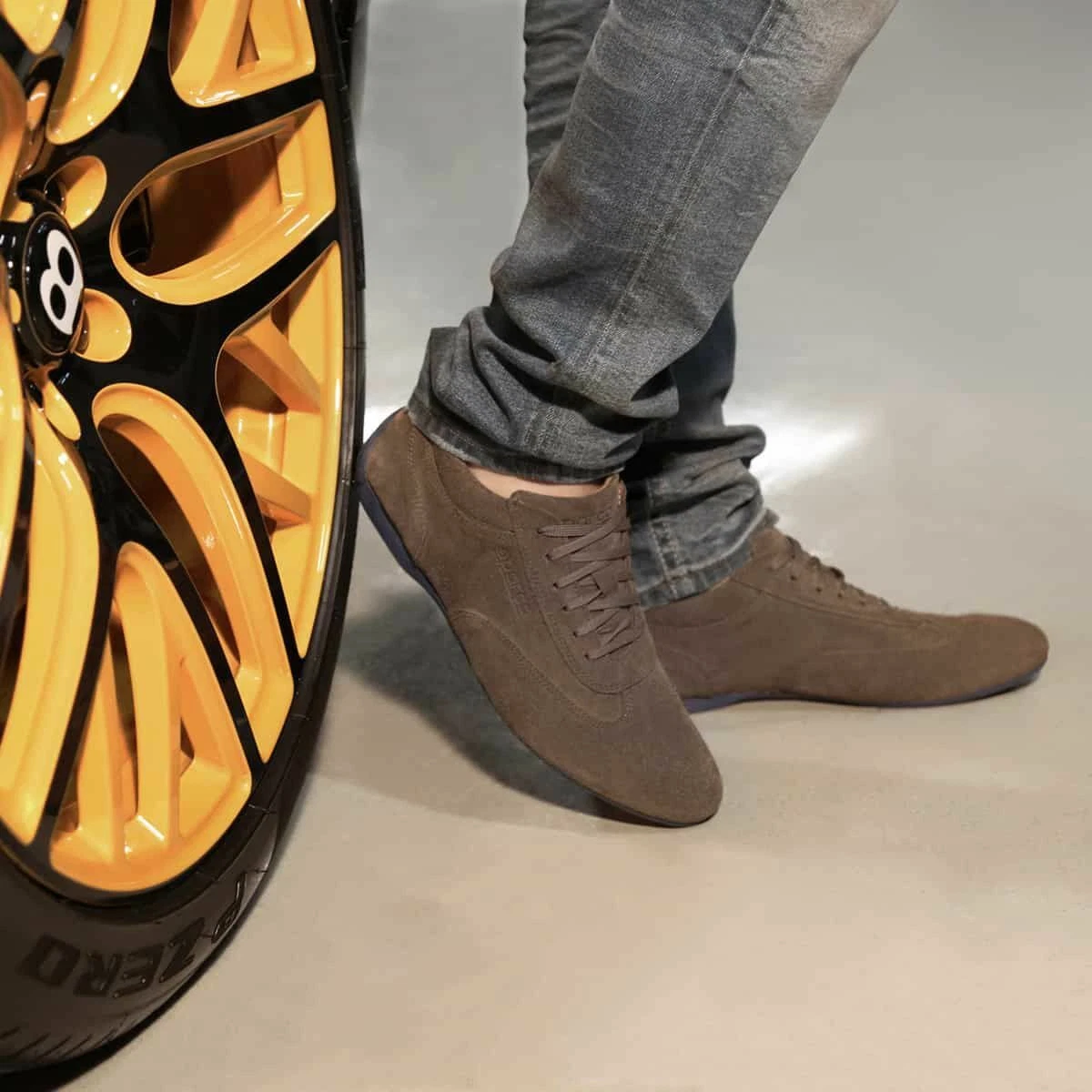 Sparco Imola GPC Brown Shoes Sneakers in Suede