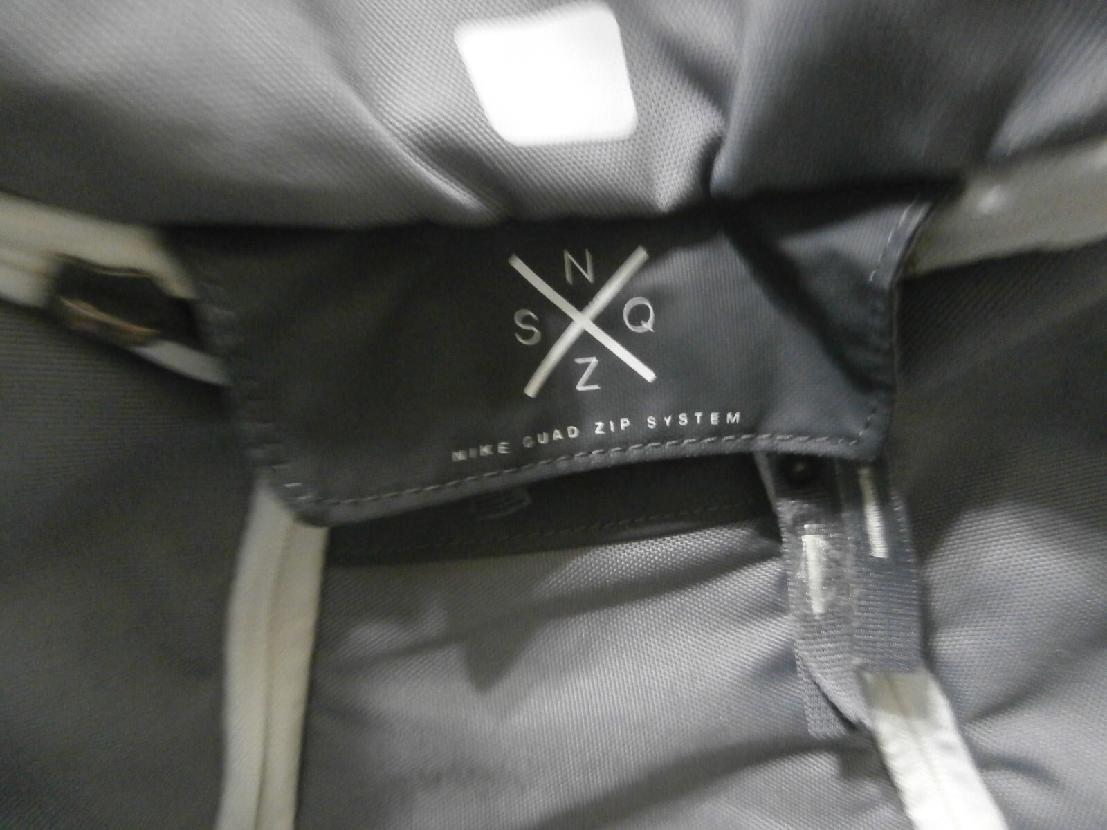 Nike Elite Quad Zip System Hoops Backpack Bag Gray White Max Air Team 2