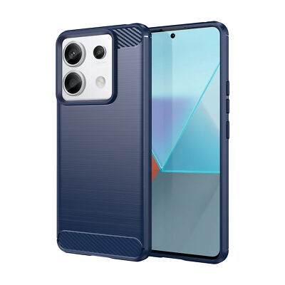 For Xiaomi Note 13 12S 12 Pro 13 13T Redmi 13C Slim Carbon Fiber TPU Case Cover