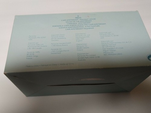 Partylite Cafe Amsterdam Tealight House Candle Holder P8275 Original Box RETIRED - Picture 9 of 11