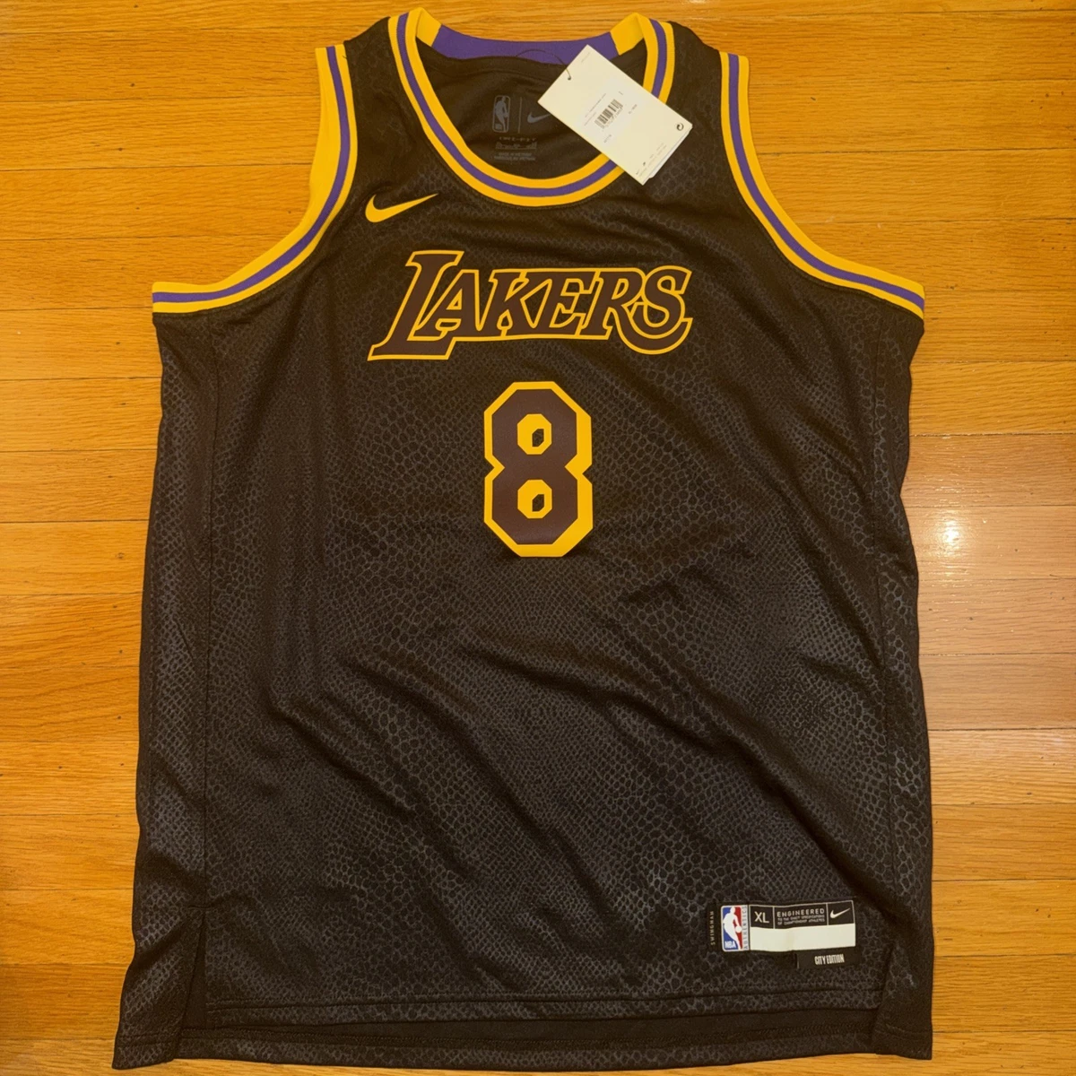 Nba Camiseta Lakers Mamba Negra Nike Lakers Kobe Bryant Black