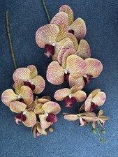 Yellow Gold Orchid Stem Artificial Flower Premium Ultra Realistic Small Bouquet
