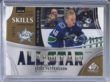 2019 SP Game Used All-Star Skills Relic Blends 10/15 Elias Pettersson Patch 0c3