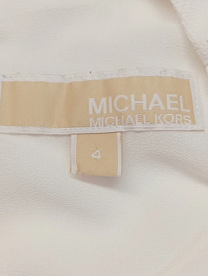 MICHAEL KORS Blouse à manches courtes Dames Blouse T EU 36 blanc - Photo 4/4