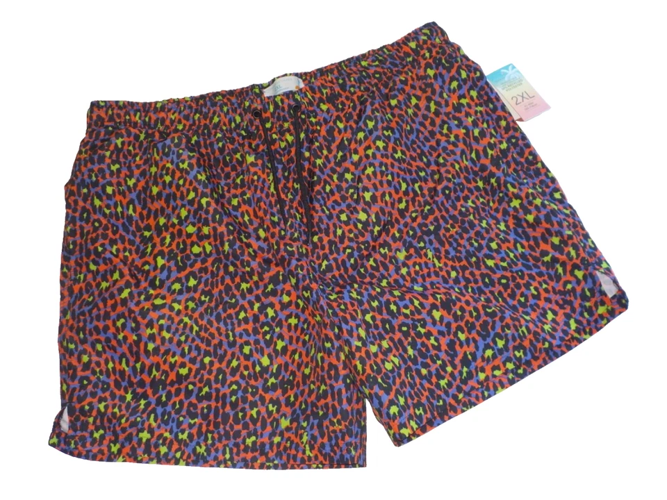PRIMARK Rainbow Leopard Men's Badehose Badeshorts SwimWear Shorts Trunks gay 2XL - Bild 2 von 4