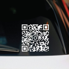 Custom Social Media QR Code Decal - Social Media Insta Custom QR Code Decal