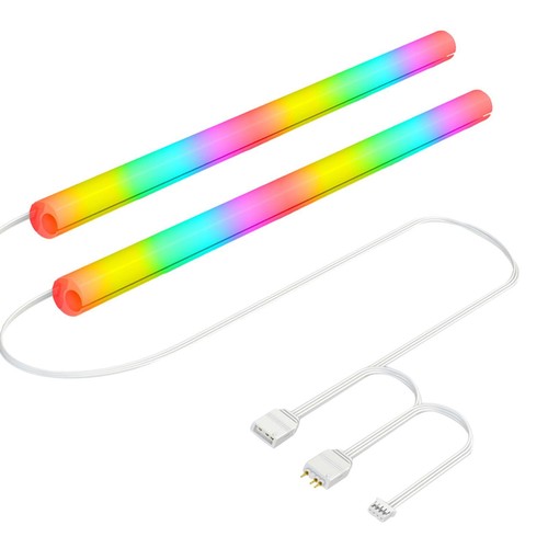 2x Water Cooling Illuminate Hose ARGB Motherboard Light Beads Soft Silicone 5V - Afbeelding 5 van 6