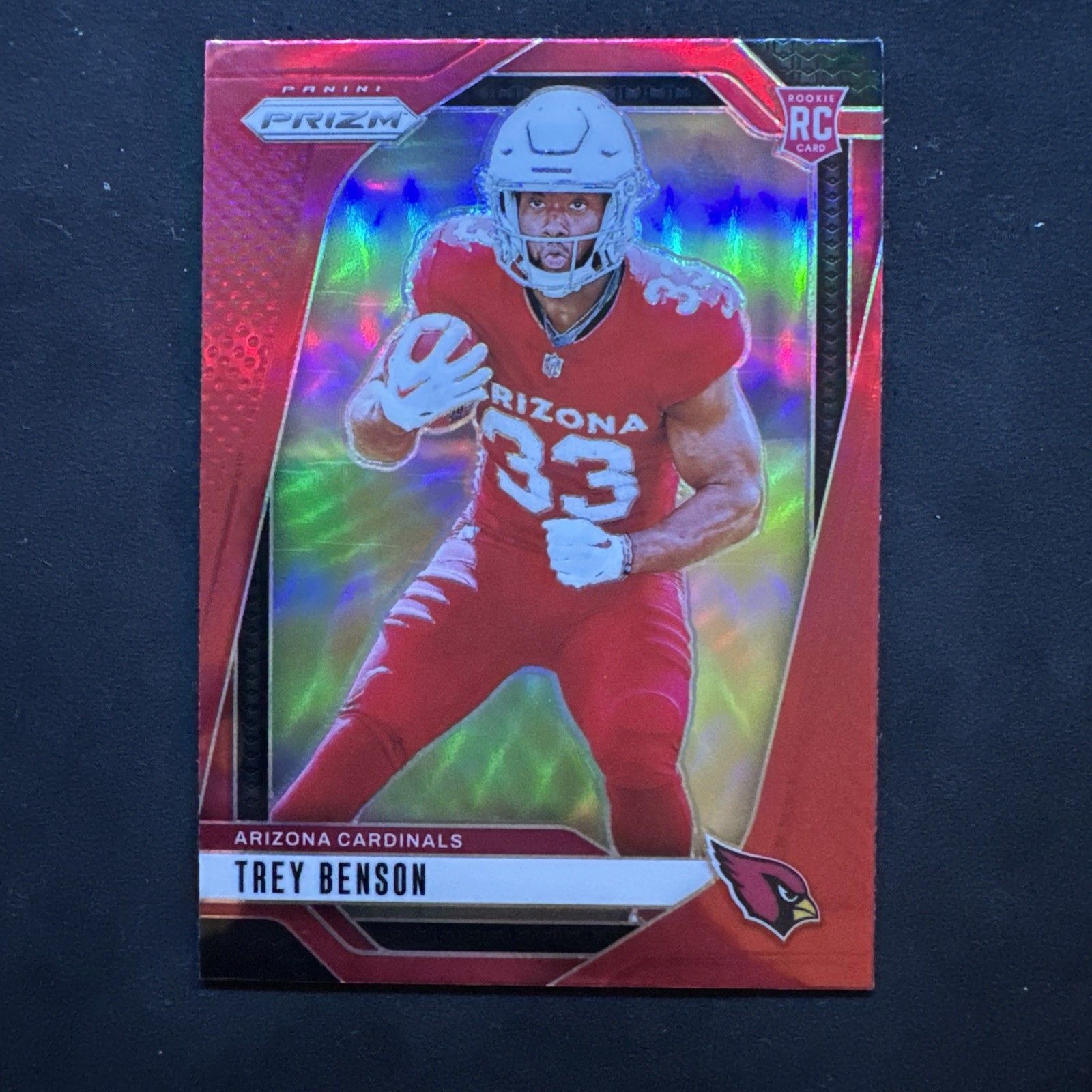 Trey Benson 2024 Panini Prizm #392 Red Prizm SSP retail rc Cardinals