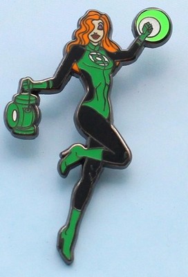 Jessica Rabbit pin AS  GREEN LANTERN 1 3/4 INCH ADULT FANTASY Orange Hair