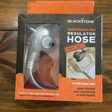 Blackstone 5154 Propane Stainless Steel Braided Hose & Regulator for 20lb Tank