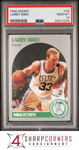 1990 HOOPS #39 LARRY BIRD CELTICS HOF PSA 10