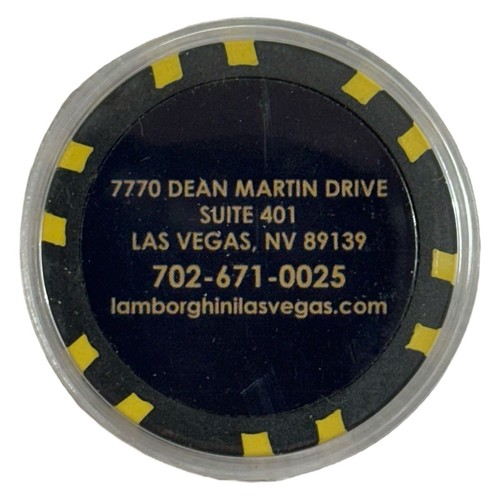 LAMBORGHINI Most Improved Driver Las Vegas Award Trophy & Logo Poker Chip 2009 - Picture 10 of 10