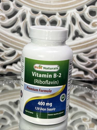 Best Naturals Vitamin B2 Riboflavin 400 mg 120 hochfeste Kapseln - Bild 1 von 5