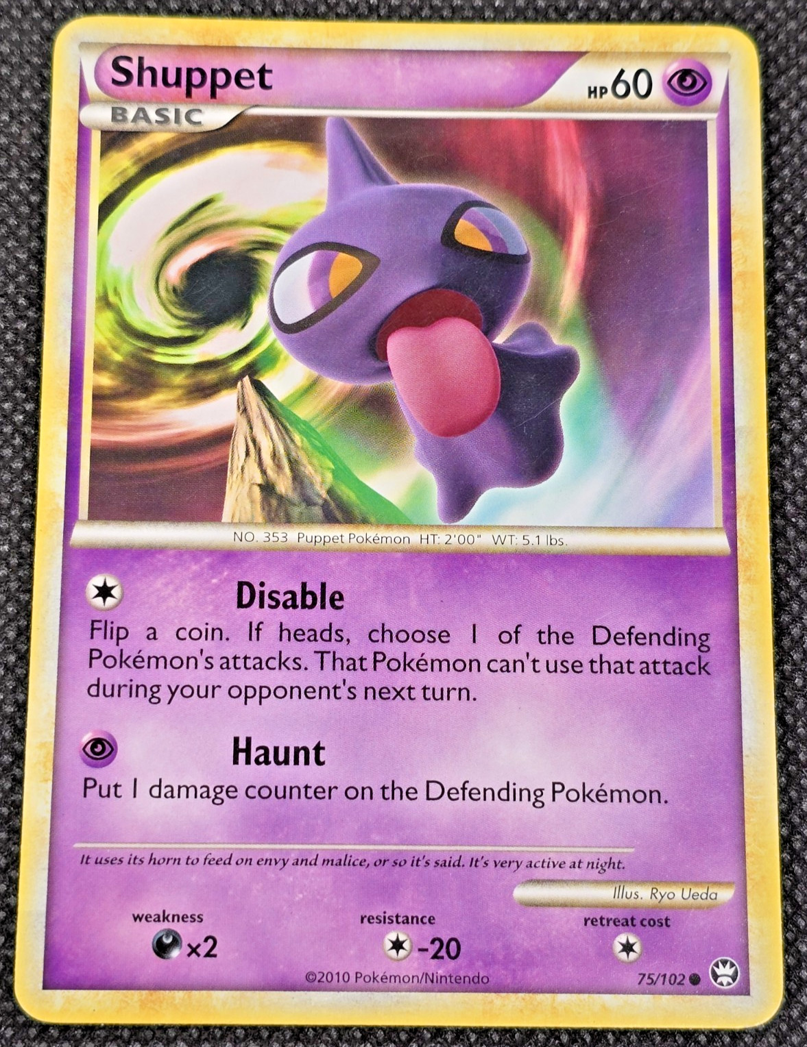Pokemon Card Shuppet 75/102 Triumphant Common LP -- L28