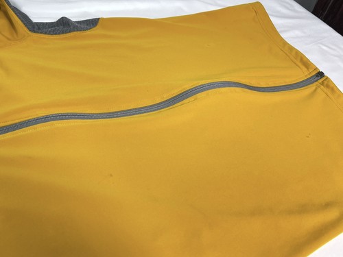 Chaqueta de Correr Patagonia Para Hombres Mediana Parabrisas Híbrida Cremallera Completa Amarilla LEER - Imagen 14 de 15