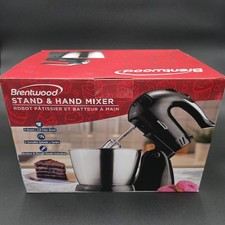 SELLADO Brentwood SM-1152 5 velocidades + mezclador de pie eléctrico turbo (negro) encimera