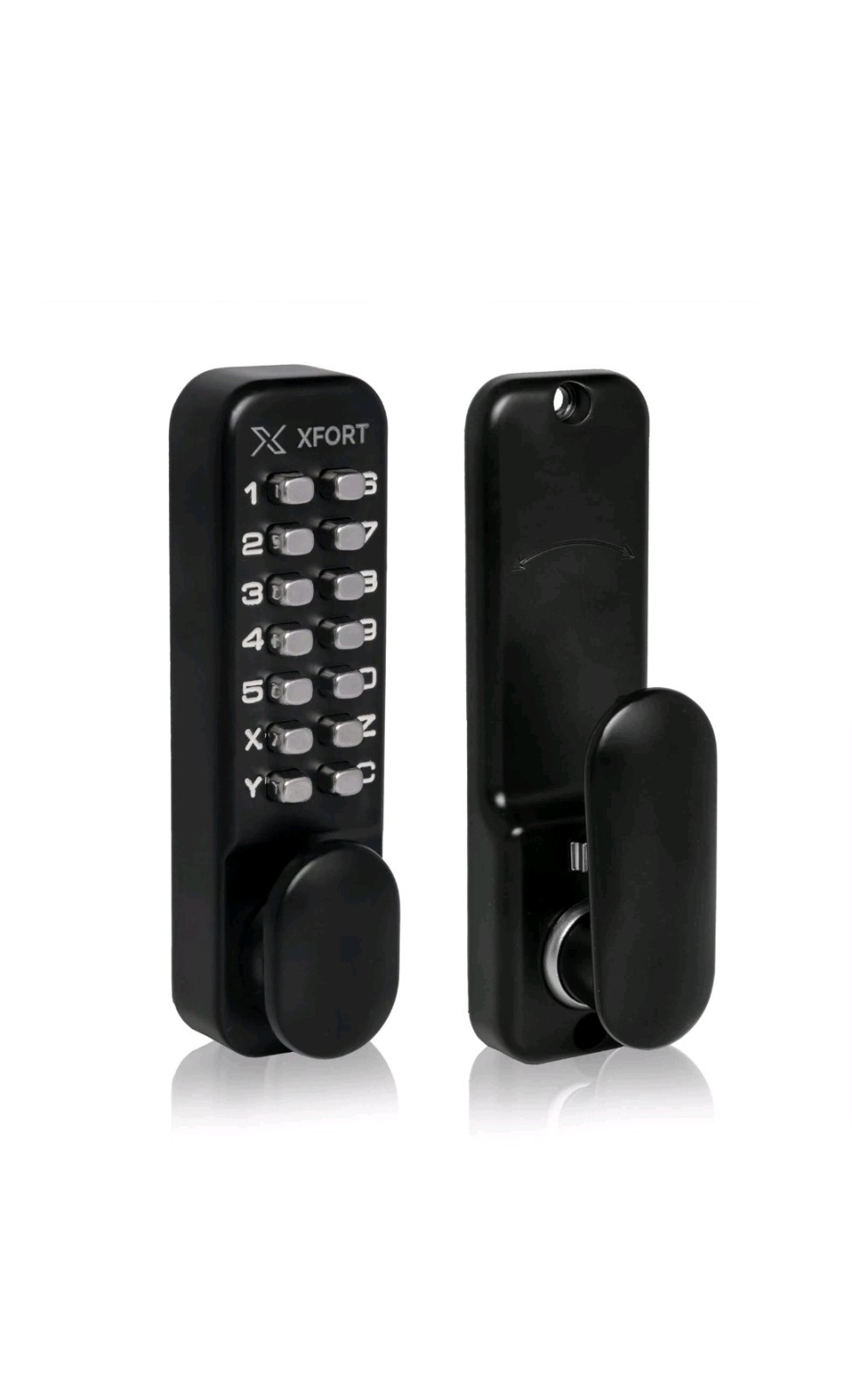 Hoppe Push Button Mechanical Digital Combination Code Door Lock Keyless Access