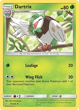 Pokémon TCG - Dartrix  - Cosmic Eclipse - 19/236 - Regular Uncommon