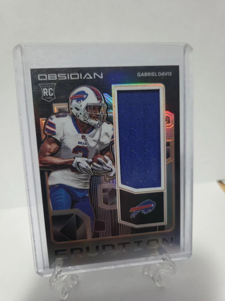 2020 Panini Obsidian Gabriel Davis /75 Eruption Rookie Patch - Image 3 of 4