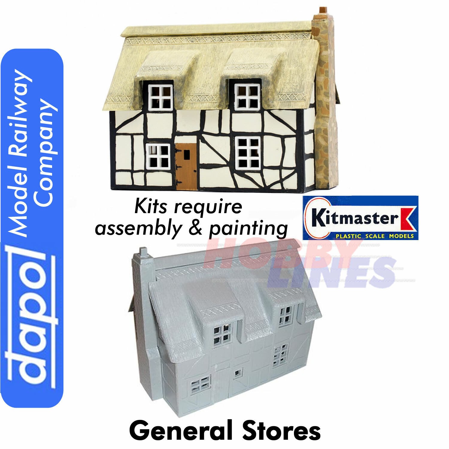 THATCHED COTTAGE Model Railway KitMaster building Kit Dapol OO Gauge C020