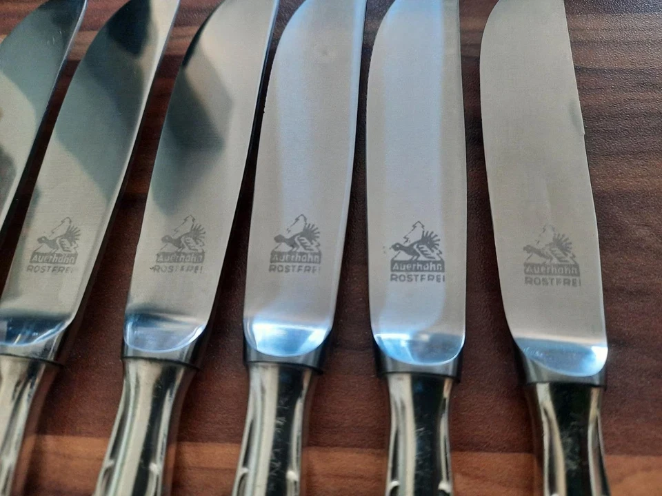 24-tlg. Edles Auerhahn 90er Silberbesteck 6 Personen, 60er Jahre - Bild 2 von 4