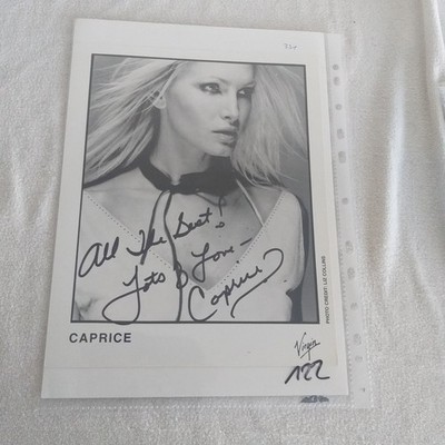 Caprice,  original signiert Ak/Card 20x25 cm MEGA SEXY EROTIK RAR