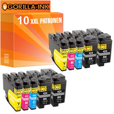 Cartucce stampante per Brother LC-424 XL DCP-J1200WE J1200DW J1200W Mini 19 Biz-SL