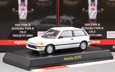 Kyosho 1/64 Honda Collection Honda Civic 1983 SI EW1 ( Third Generation ) White