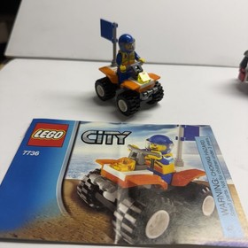 LEGO CITY: Coast Guard Quad Bike (7736) + 4WD & Jet Scooter (7737) 100% Complete