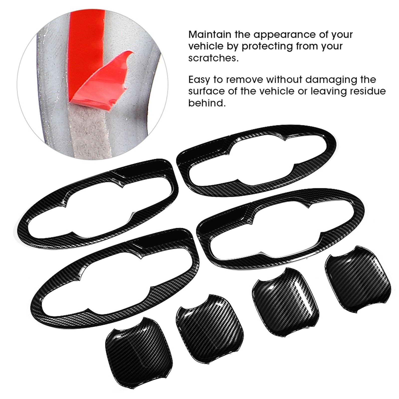 8pcs Premium Door Handle Bowl Insert Trim For SK 2019