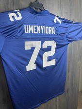 Vintage Reebok NFL New Your Giants Osi Umenyiora #72 Jersey Adult 2XL Blue