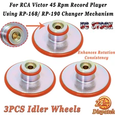 Idler Wheels For RCA 45 RPM Record Changer RP-168 RP-190 Changer Mechanism 3PCS