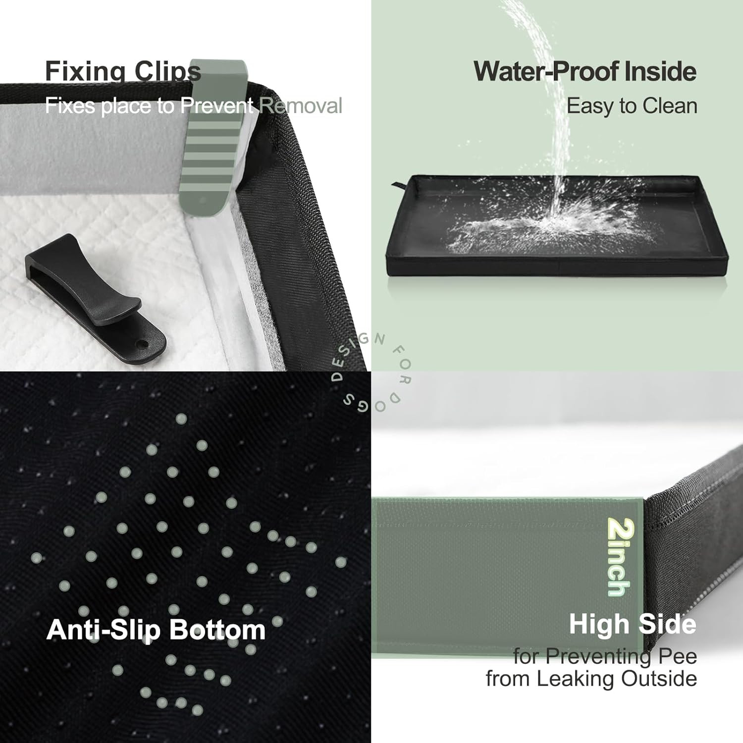 Large Portable Dog Pee Pads Holder for Travel, Puppy Pad Holder Foldable Liner B